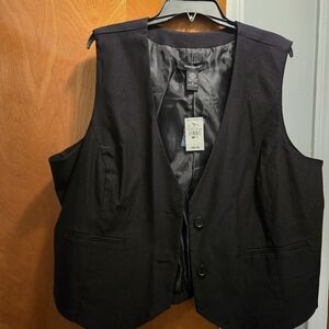 Ashley Stewart Black Women's Vest